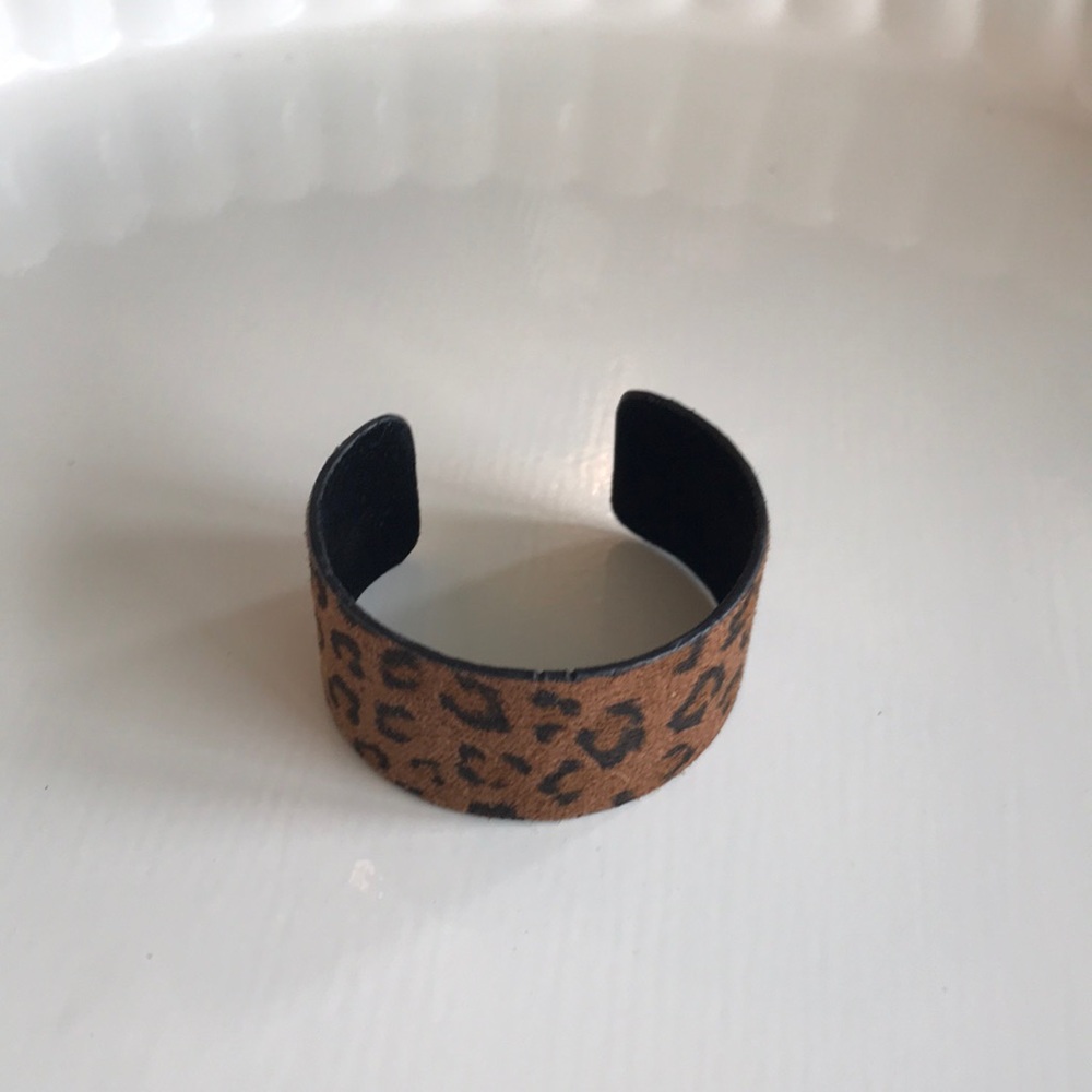 Leopard Print cuff bracelet